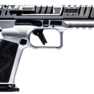 Canik SFx Rival-S 9mm Steel Frame Pistol 5 in. 18+1 Chrome Black - Superb Competition Ready Kit